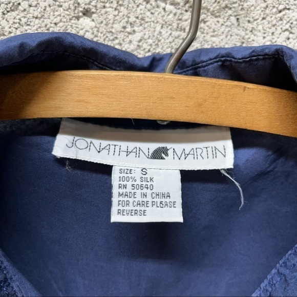 Vintage Jonathan Martin Silk Button Down Tank - Picture 6 of 7
